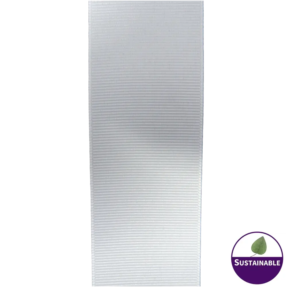 1.5’’ White grosgrain ribbon - 2pcs