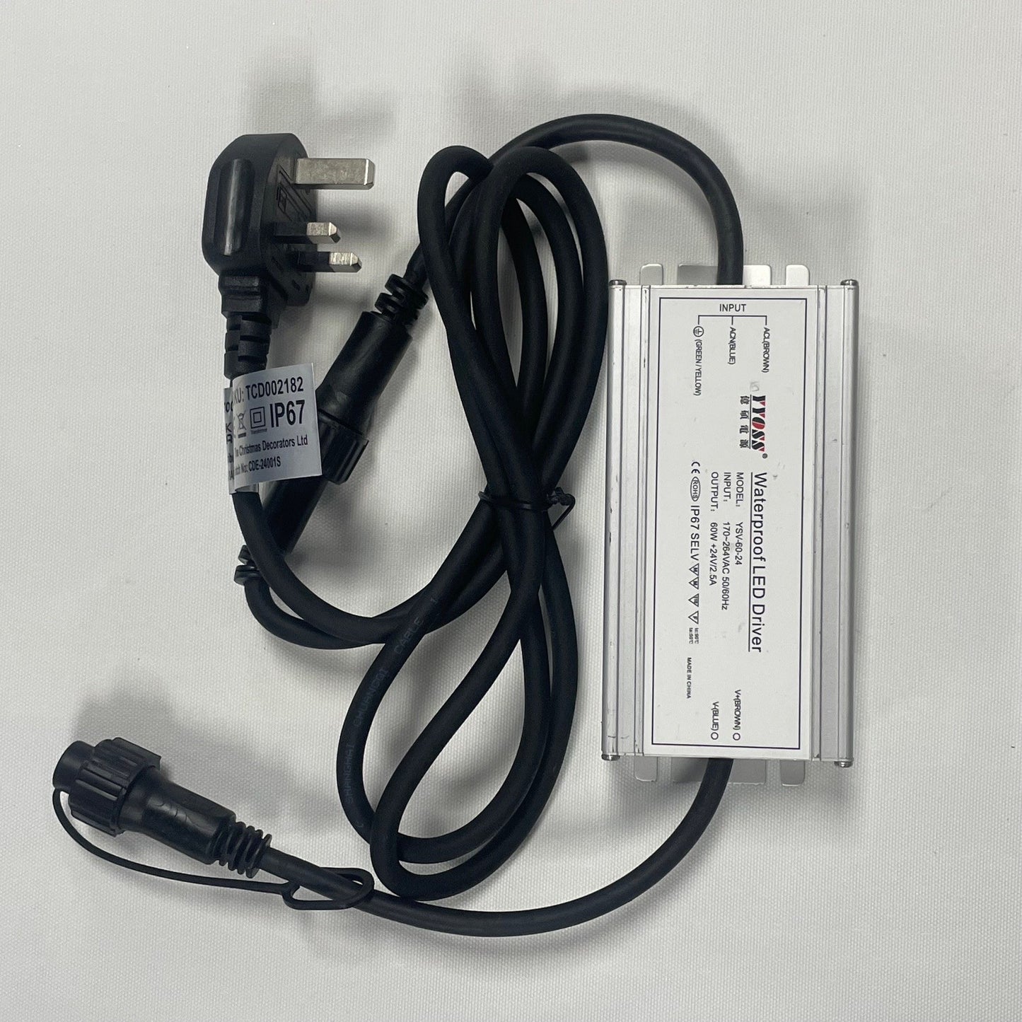 60W Large Transformer (For 24v connectable products) - 10pcs