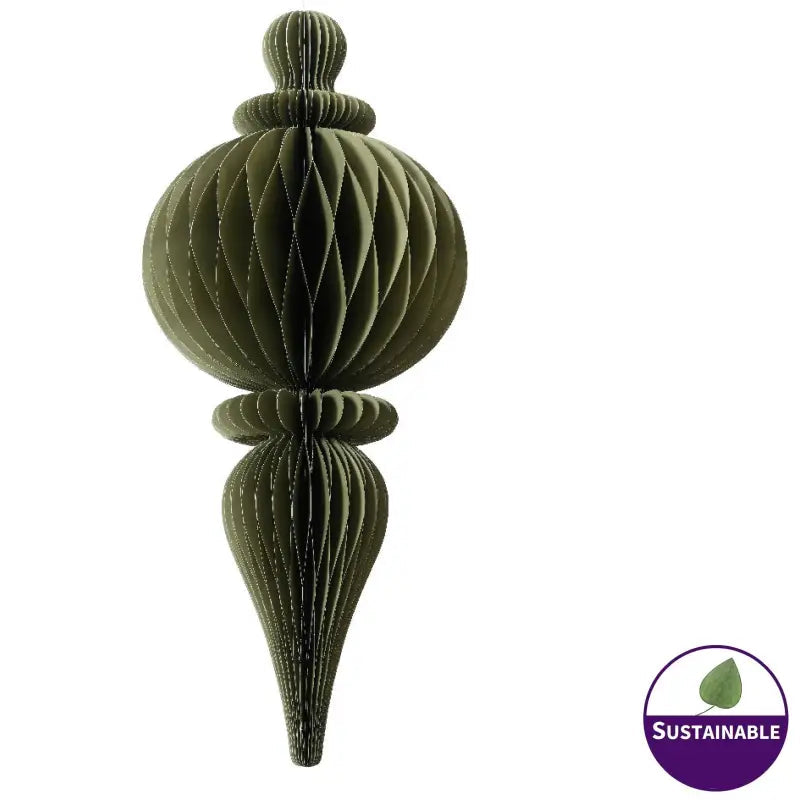 800mm Moss Green Folding Paper Ornament - 1pc