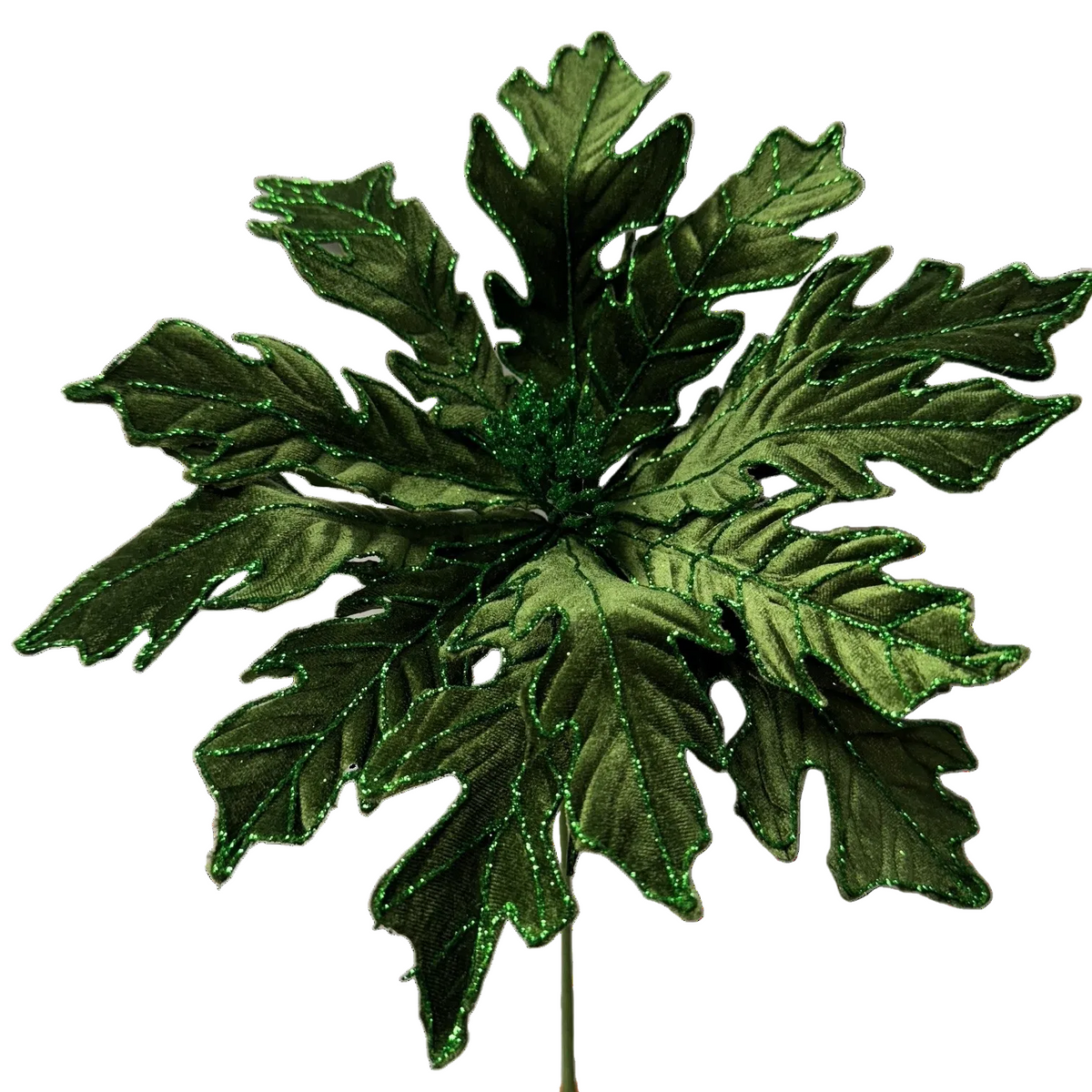 12Inch Green Poinsettia - Pack of 10