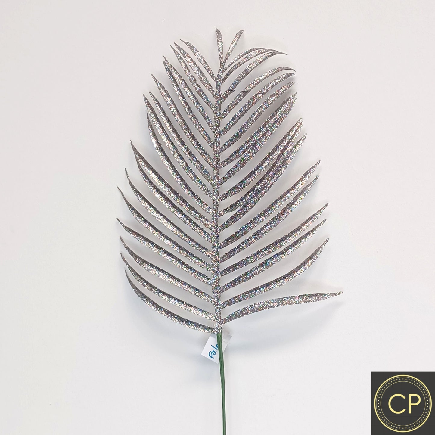14Inch Dark Silver Palm Leaf - Pack of 10