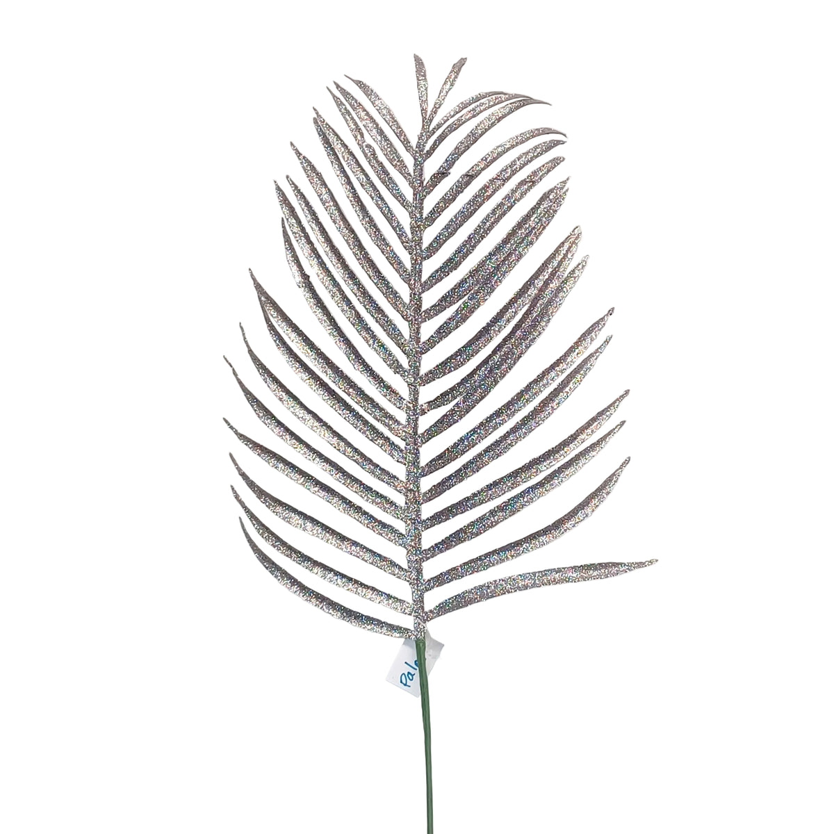 14Inch Dark Silver Palm Leaf - Pack of 10