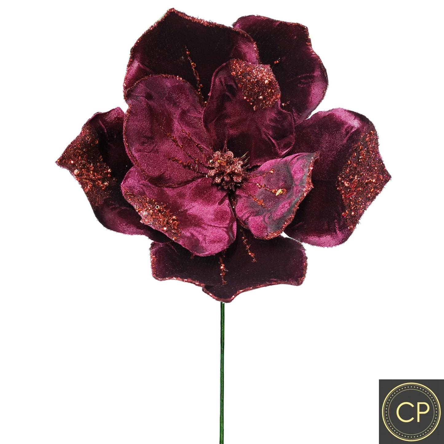12Inch Burgundy Magnolia - Pack of 10