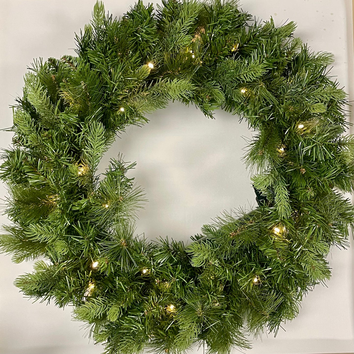 24Inch Luxury Battery Wreath warm-white only - 4pcs (2025)