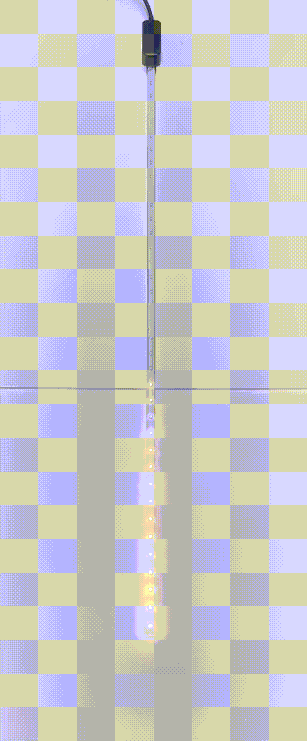 100cm Snowfall Light Tube with 72 Warm-White LEDs - 5pcs