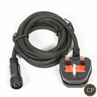 1.5M Plug Lead - Black- 1pc
