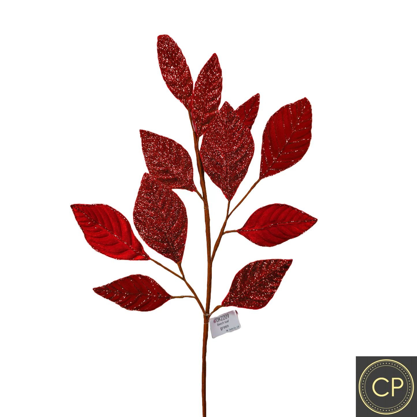 28Inch Red Beech Leaf Spray - Pack of 10
