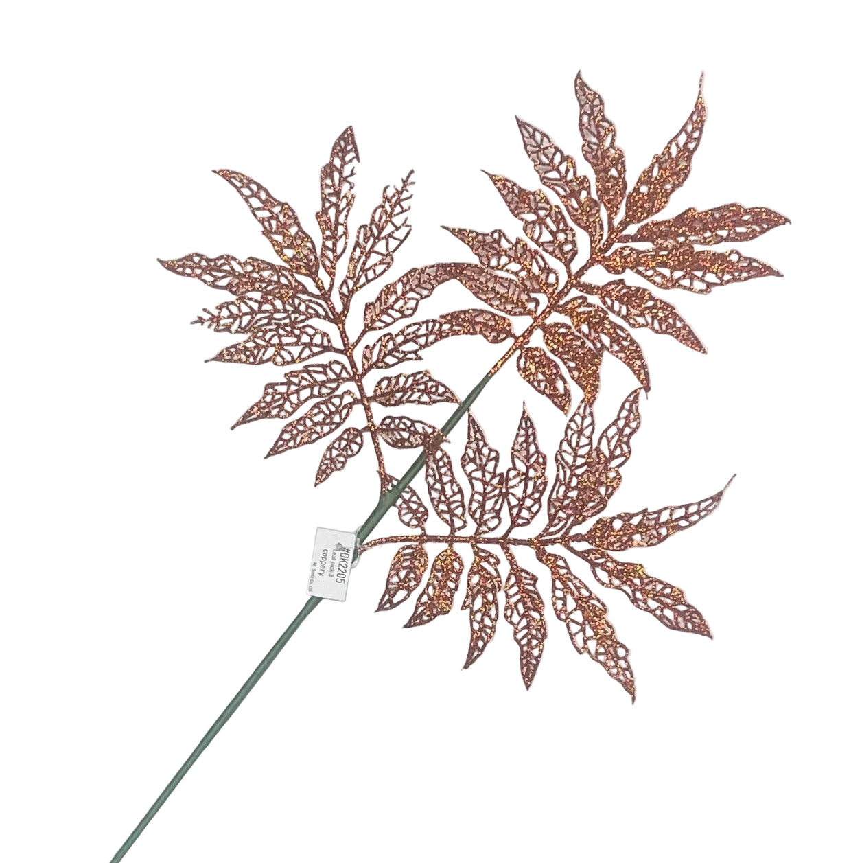 Rose Gold Skeleton Leaf Pick 3 - Pack of 10