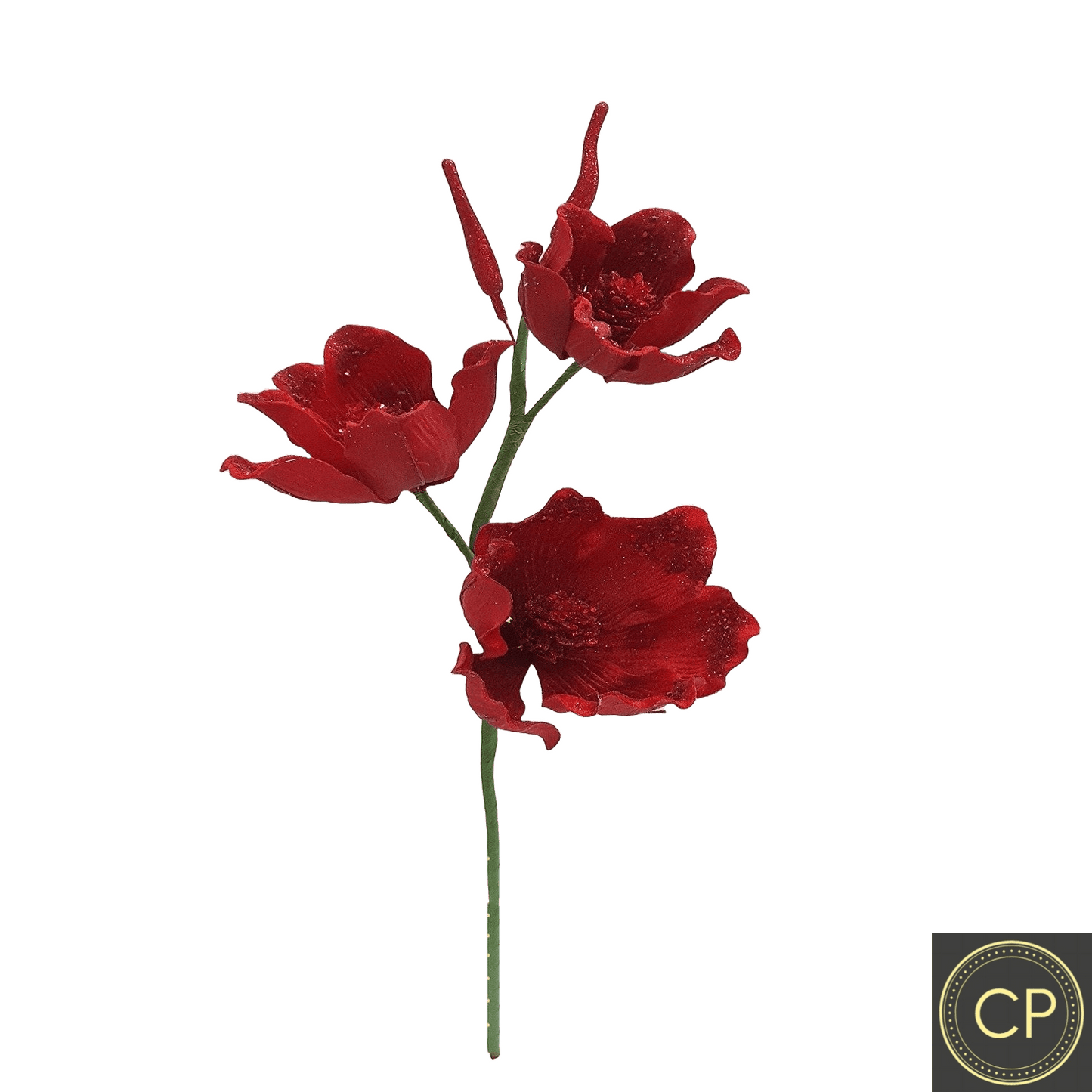 Red Small Flower Pick - Pack of 10