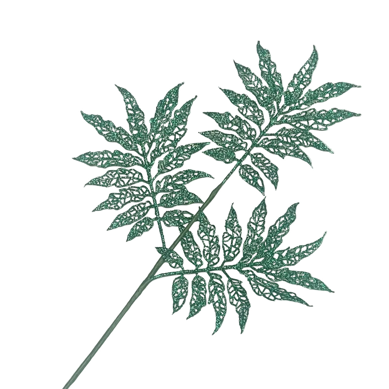 Green Skeleton Leaf Pick 3 - Pack of 10