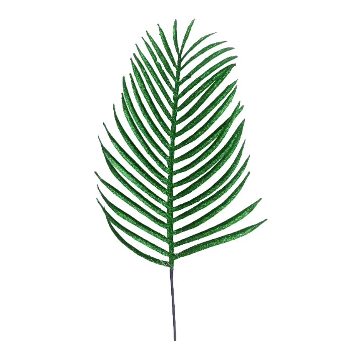 14Inch Green Palm Leaf - Pack of 10