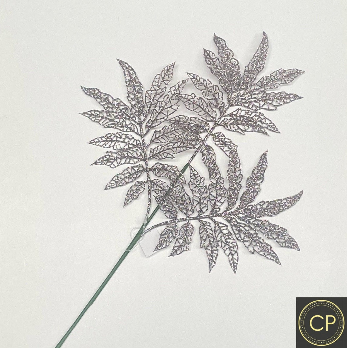 Dark Silver Leaf Pick 3 - Pack of 10