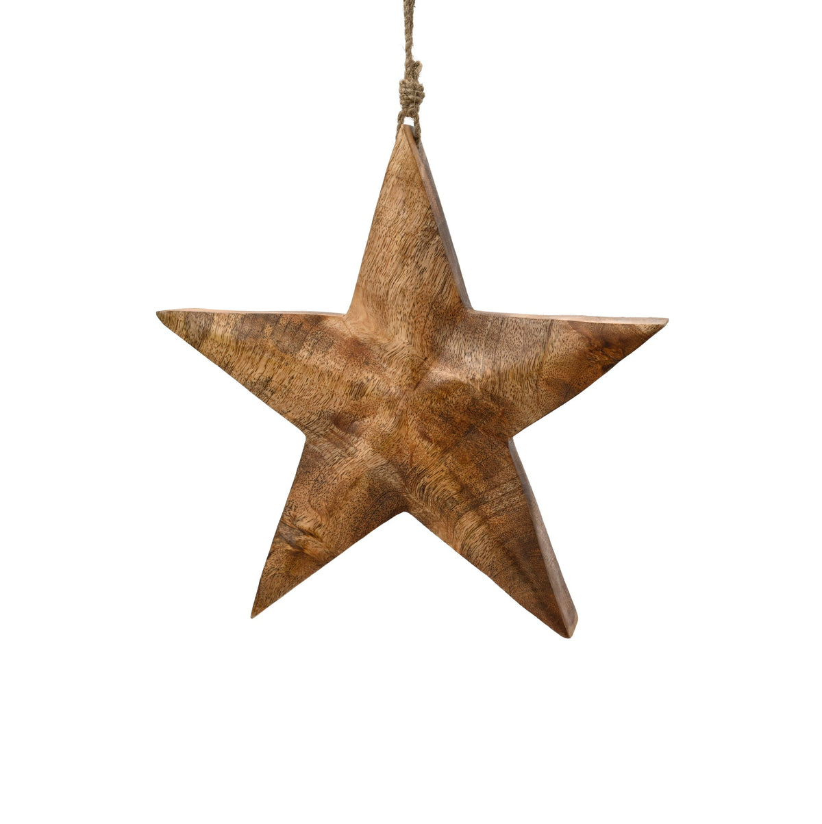Wooden Star with hanger 31cm - 1pc