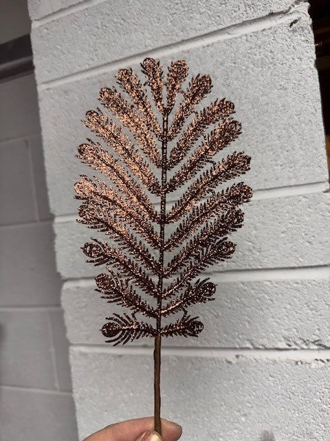 Brown Feather Leaf - Pack of 10