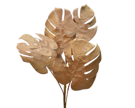 Gold Monstera Leaves - Pack of 6