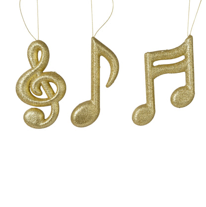 Light Gold Musical Note - 1pc