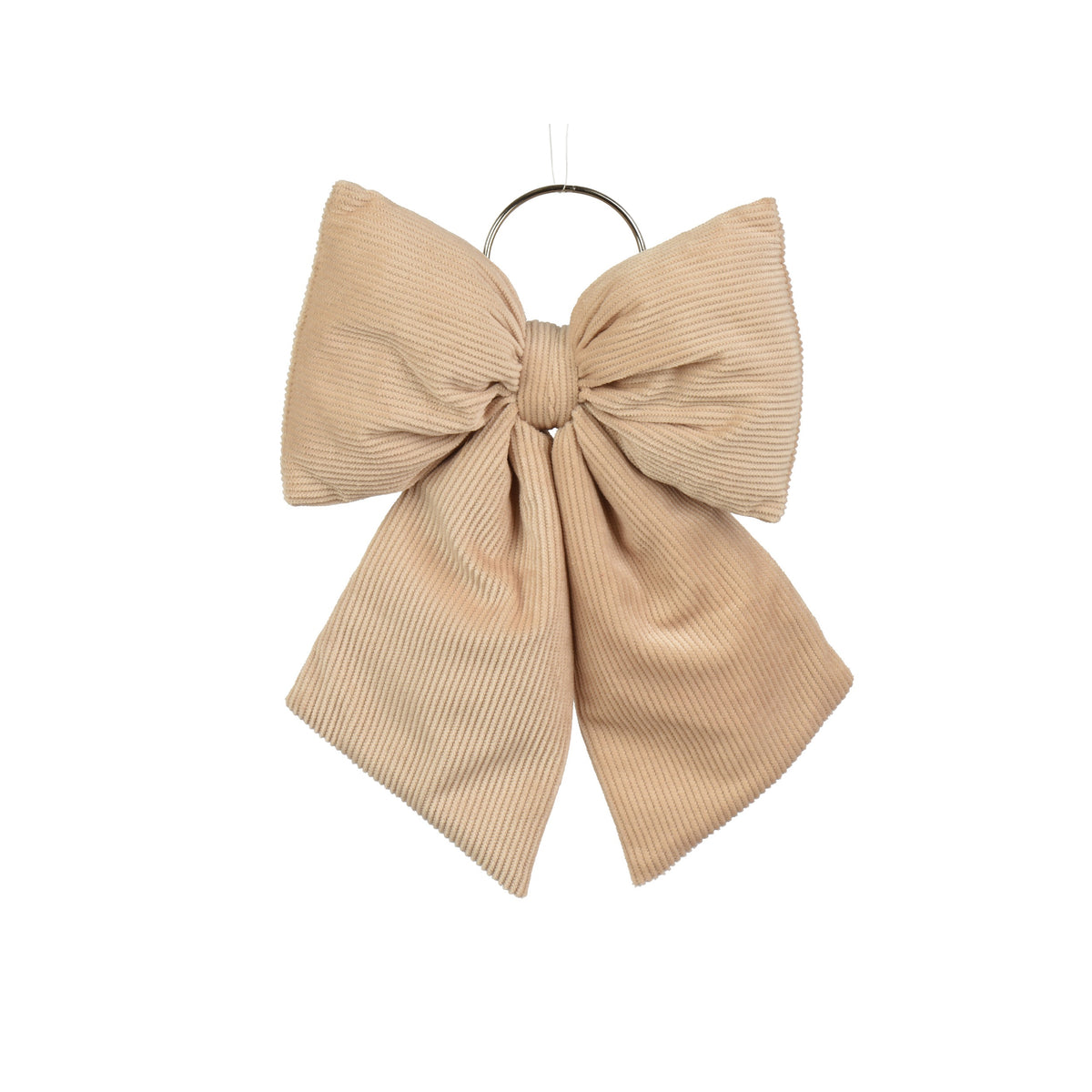 Brown Fabric Bow - 1pc