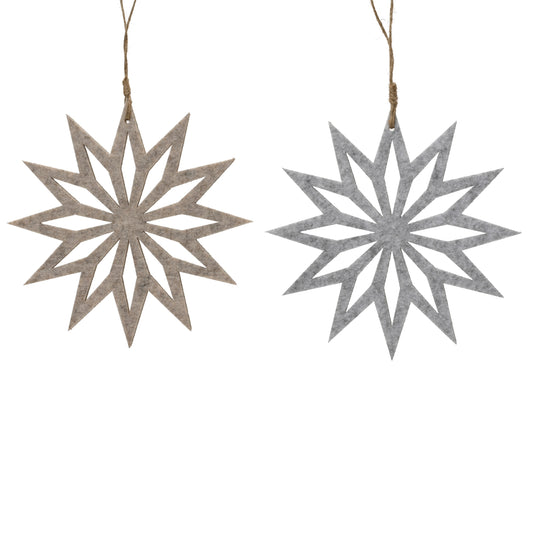 Snowflake grey/brown - 2pcs