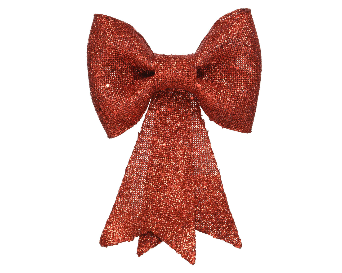 Glitter Bow - 40cm - Red