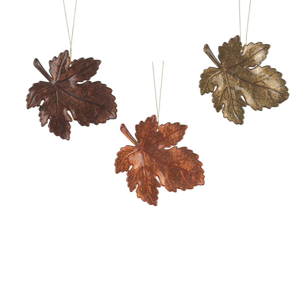 Assorted leaf with hanger - 3pcs