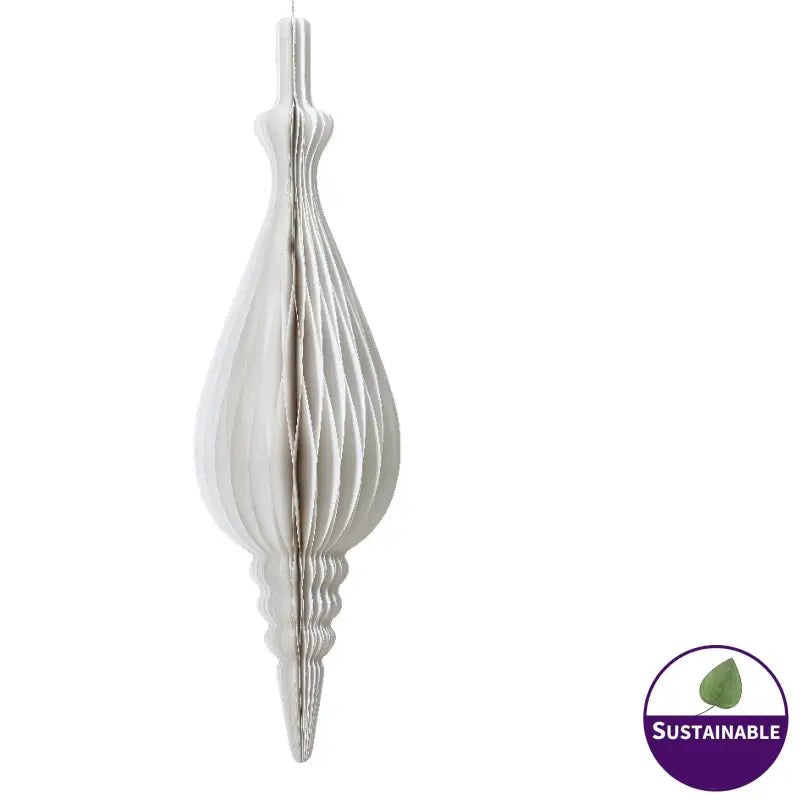 800mm White Folding Paper Ornament - 1pc