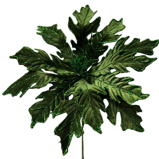 12Inch Green Poinsettia - Pack of 10