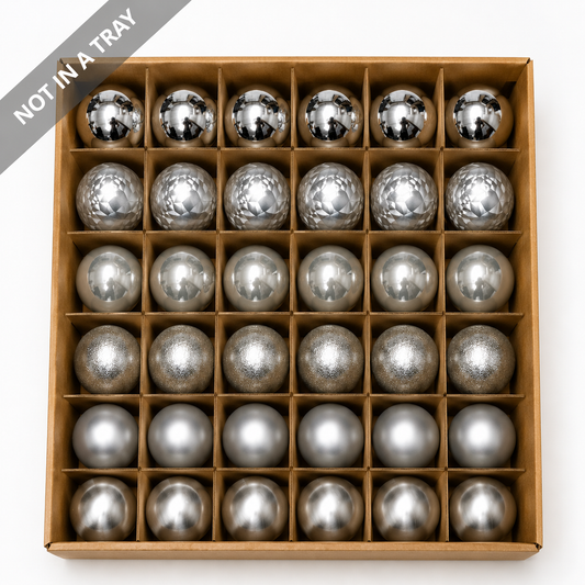 80mm Silver - 120pcs