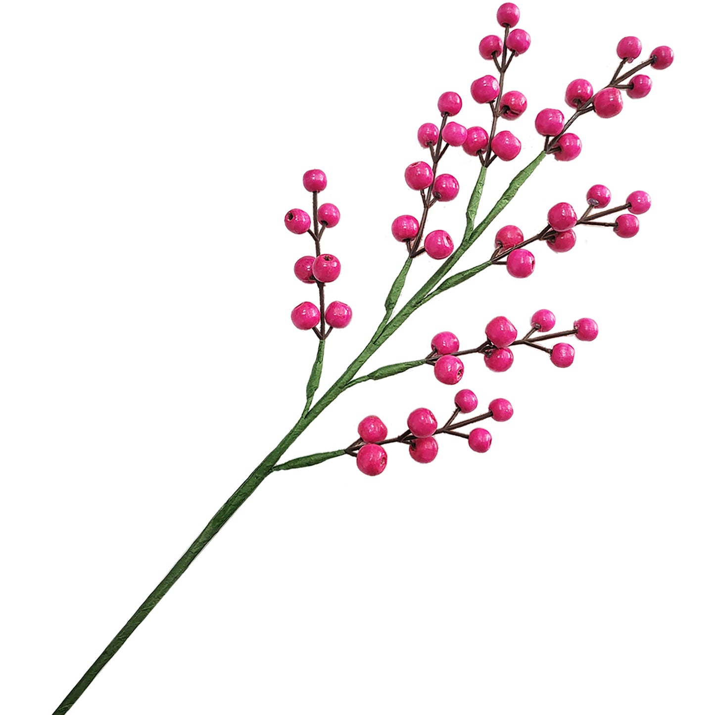 Pink Wooden Berries - Pack of 10