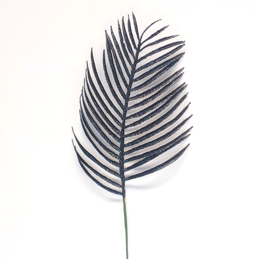 14Inch Black Palm Leaf - Pack of 10