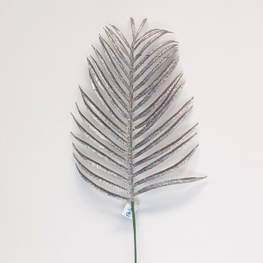 14Inch Dark Silver Palm Leaf - Pack of 10