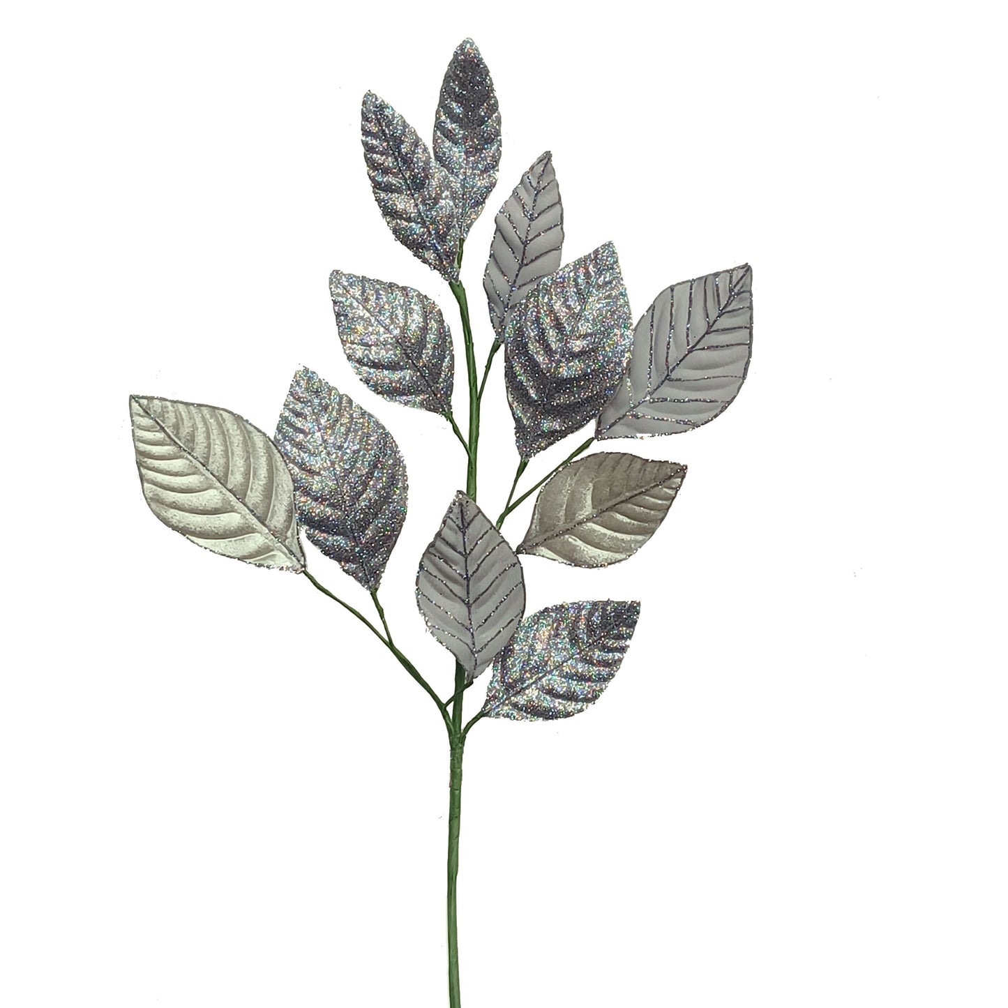 28Inch Silver (Dark) Beech Leaf Spray - Pack of 10