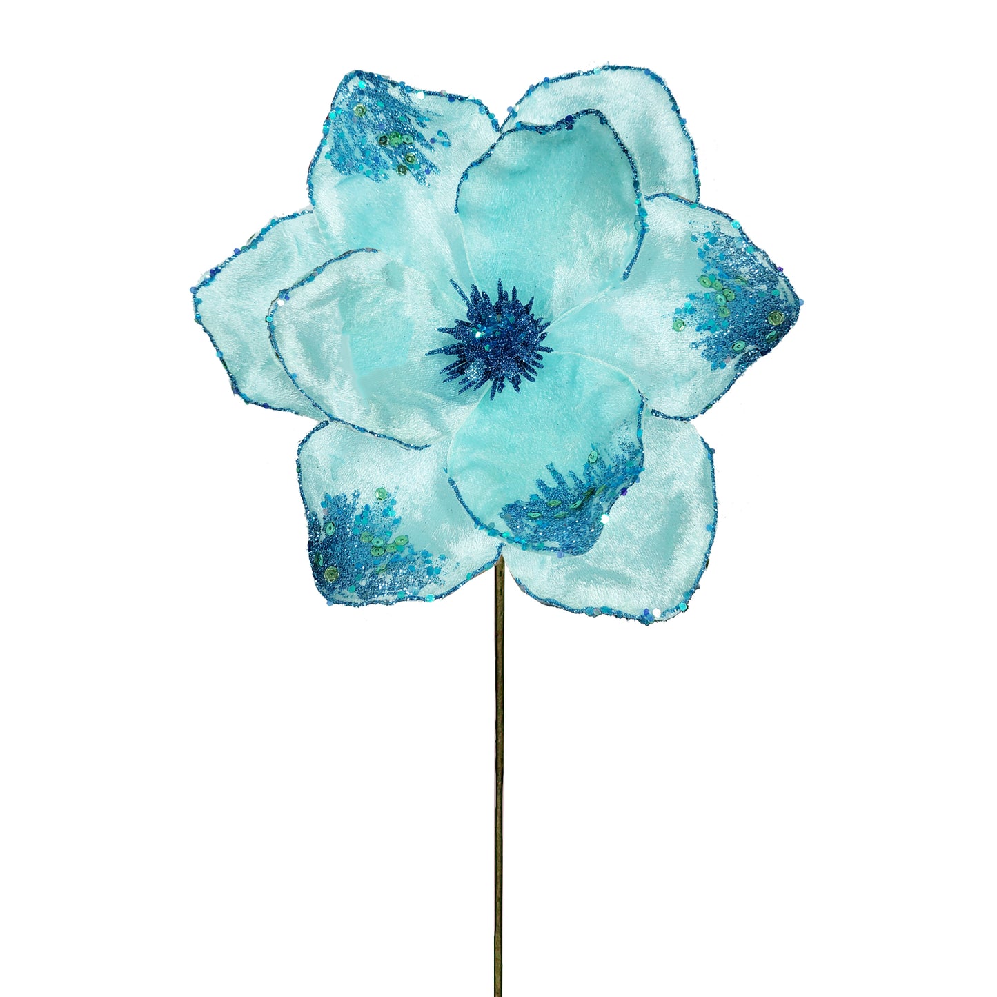 10Inch Turquoise Magnolia - Pack of 10