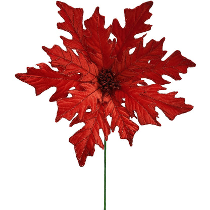 12Inch Red Poinsettia - Pack of 10