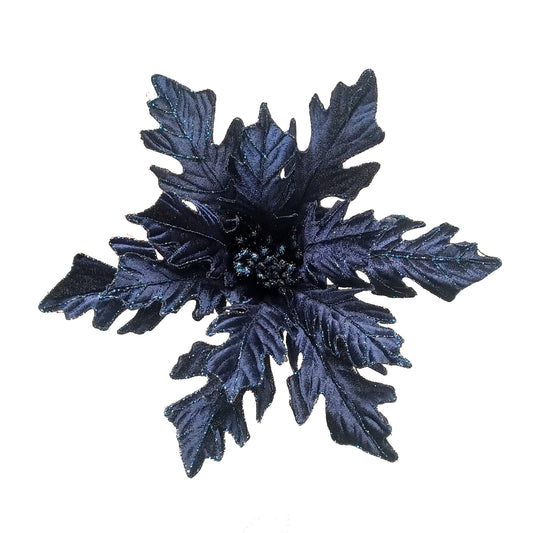 12Inch Blue (Midnight) Poinsettia - Pack of 10