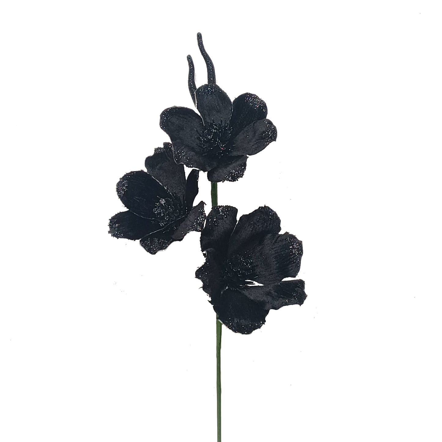 Black Small Flower Pick - Pack of 10