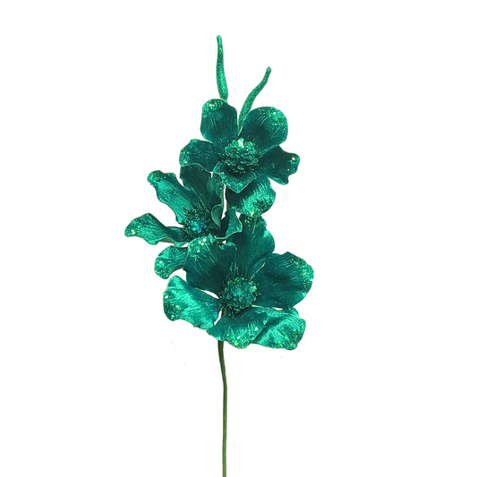 Turquoise Small Flower Pick - Pack of 10