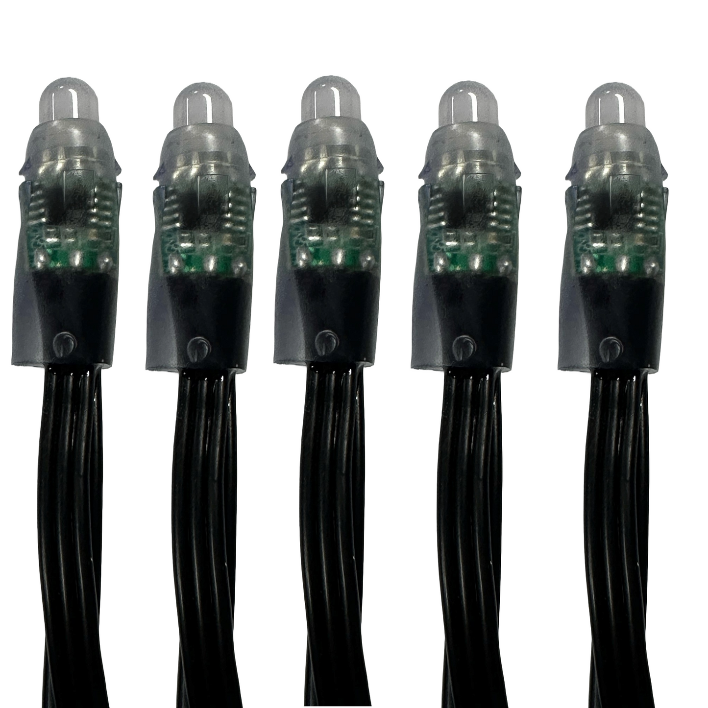 100 Digital Pixel Lights on 10m Black cable  10 Sets