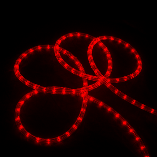 Flexible Red LED Rope Light - 25m Roll