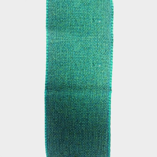 1.5" Turquoise woven ribbon - 2pcs