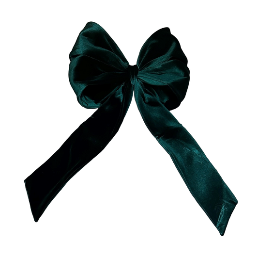 Large Size Velvet Bow - 75cm x 120cm - Green