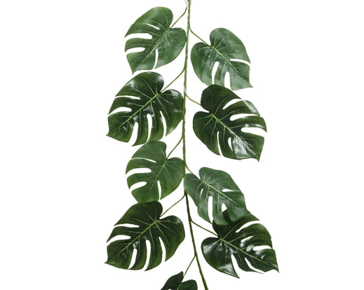 Monstera garland plastic - 1pc