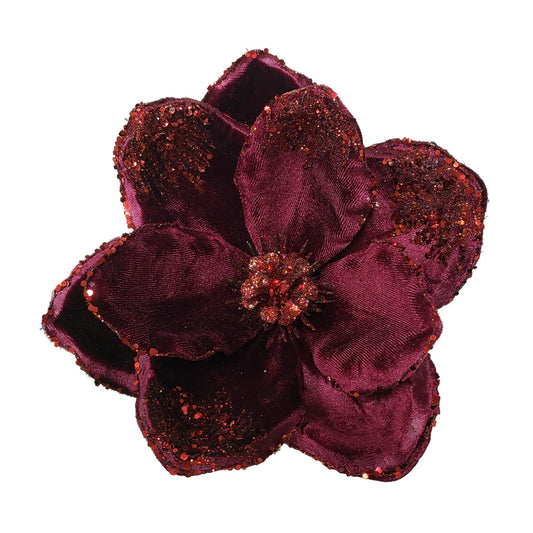 12Inch Dark Red Magnolia - Pack of 10