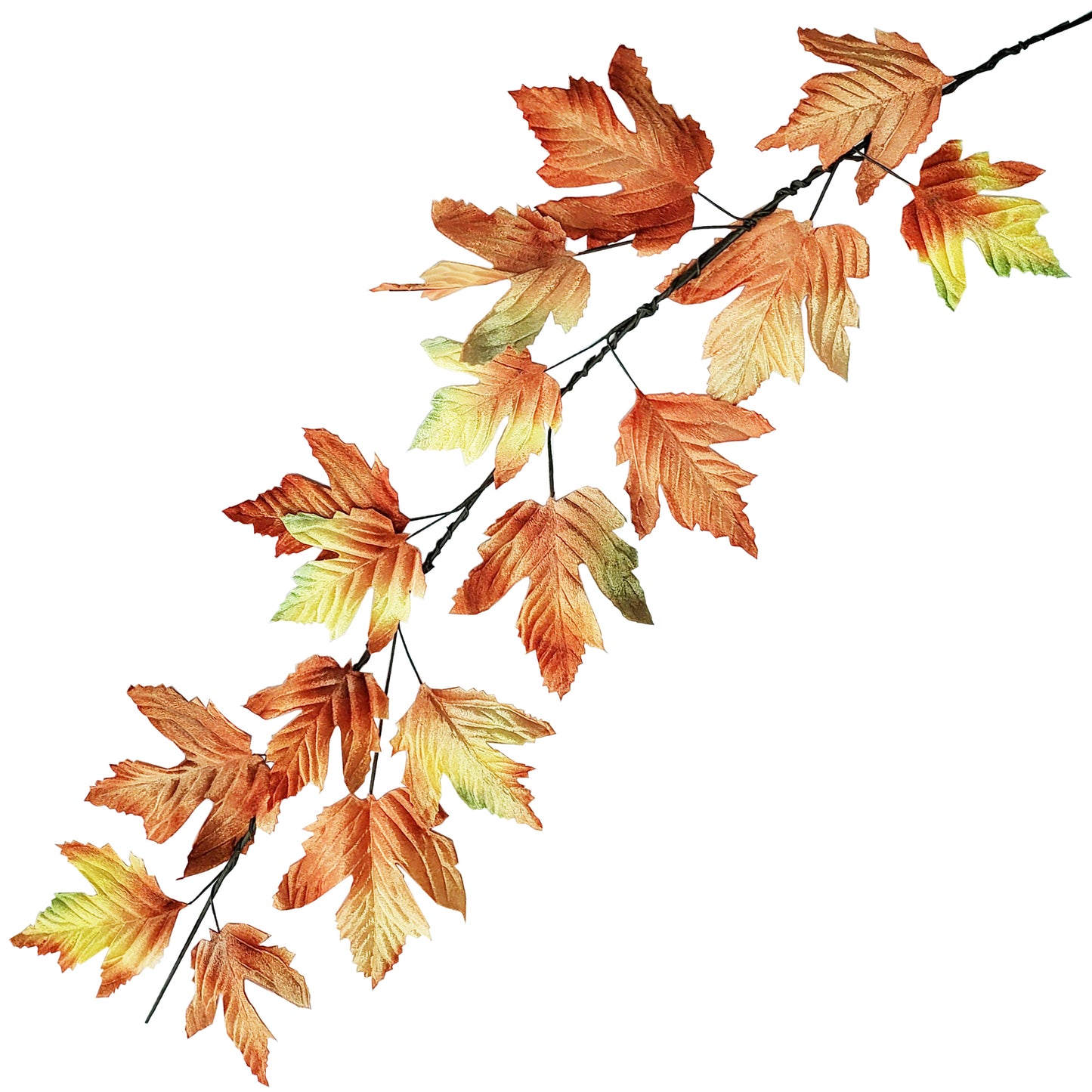 Orange Maple Garland - Pack of 10