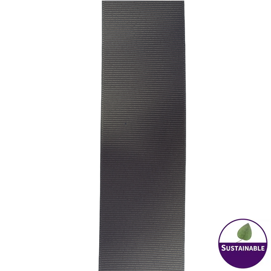 1.5" Pewter grosgrain ribbon - 2pcs