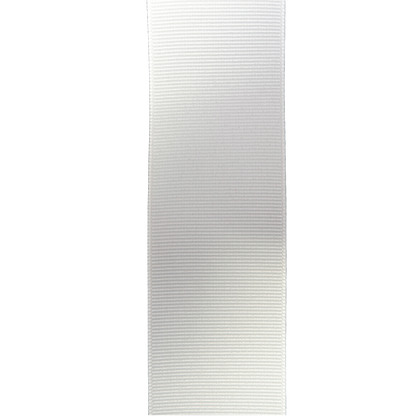 1.5" White (Ivory) grosgrain ribbon - 2pcs