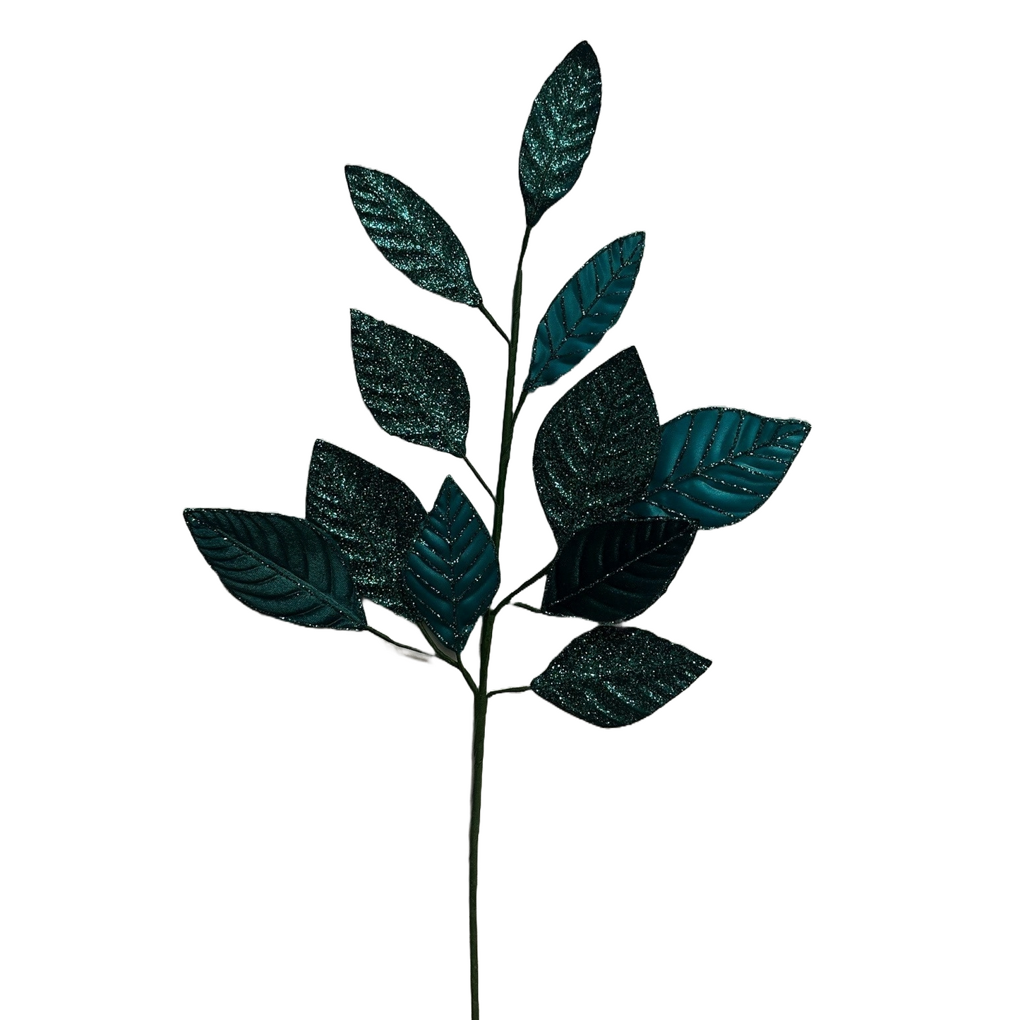 28Inch Turquoise Beech Leaf Spray - Pack of 10