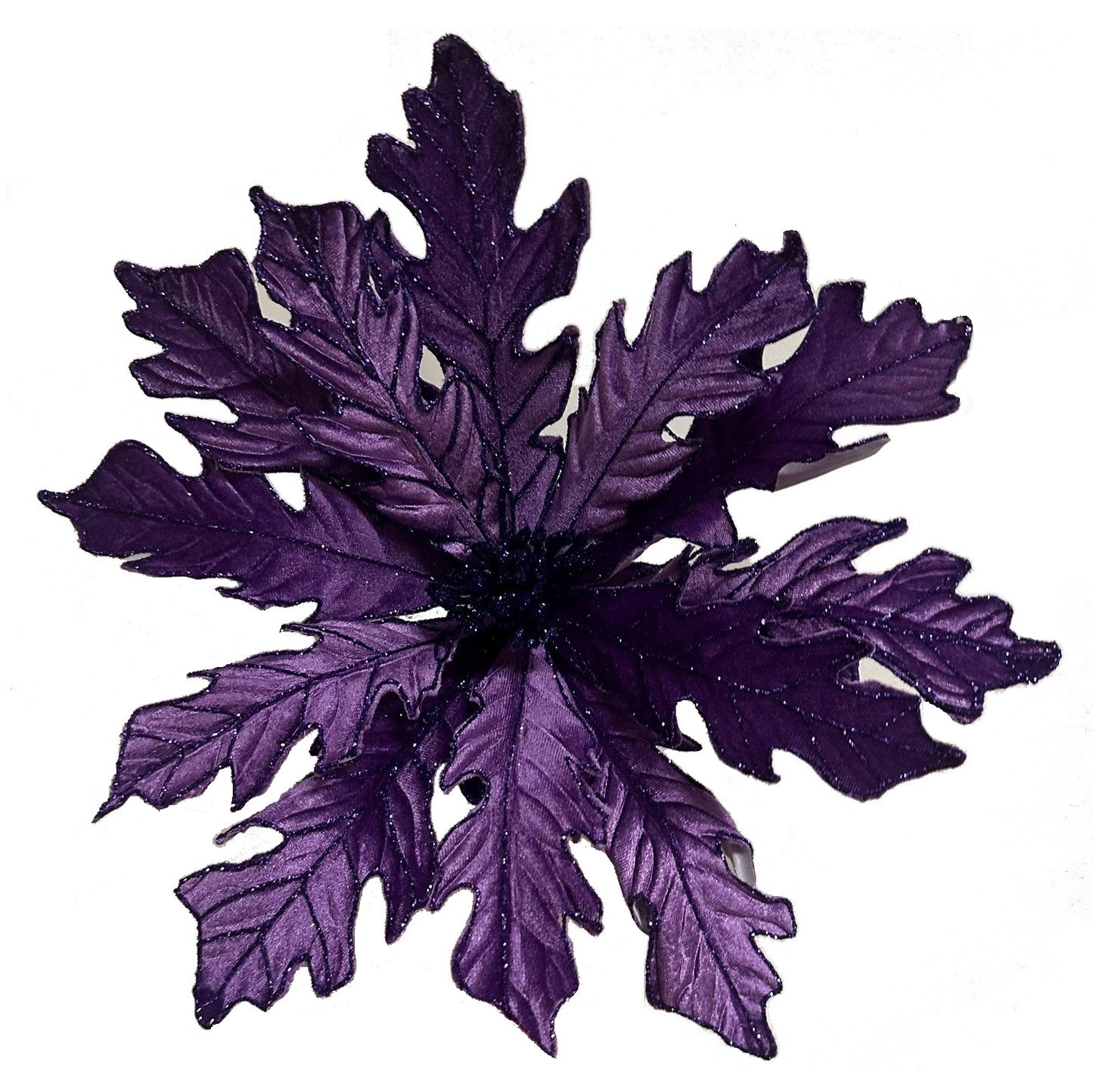 12Inch Purple Poinsettia - Pack of 10