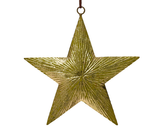 25cm Iron star - Gold 5pcs