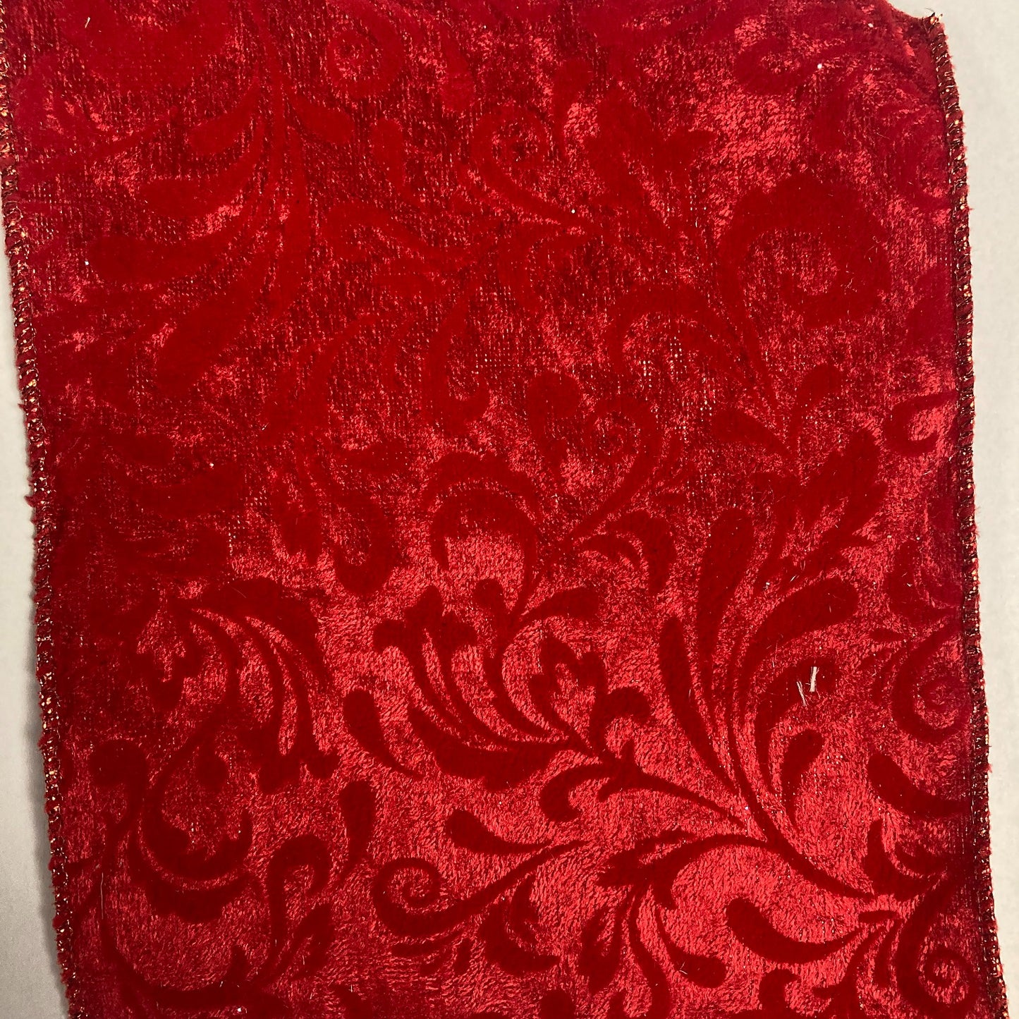 4" Red with flock - 2pcs