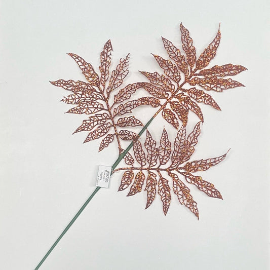 Copper Skeleton Leaf Pick 3 - Pack of 10